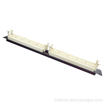 100-pair 110 Patch Panel, Rack Mount, Sized 19-inch, 20mΩ Contact Resistance